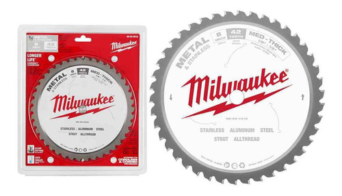 Hoja Sierra Circular P/metal 8  Milwaukee 48-40-4515 *ub*