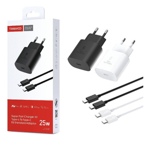 Cabo+rápida 60w Fonte Compativel Kit.para Tipo-c Celular. Cor Branco