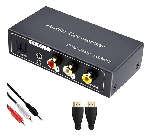 Adaptador Hdmi Arc A Convertidor De Audio Rca, Convertidor D