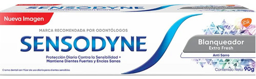 Sensodyne Blanqueador Extra Fresh Crema Dental X 90g