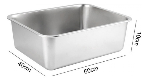 Caixa De Areia Para Gatos De 60 Cm X 40 Cm X 10 Cm