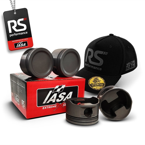 Kit 4 Pistão Forjado Iasa Vw Ap 2.0 8v 83mm 1000cv Com Trava