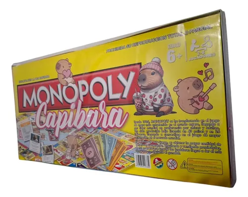 Monopoly Capybara Capibara Juego De Mesa + Juego De La Oca