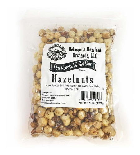 Holmquist Hazelnuts Avellanas Tostadas Secas | Sal Marina |