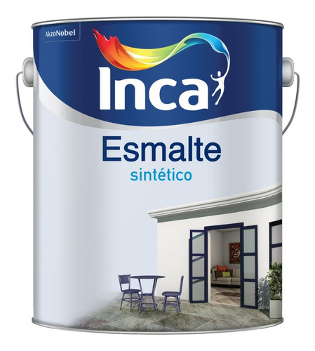 Esmalte Sintético Inca Grafito 4 Litros.