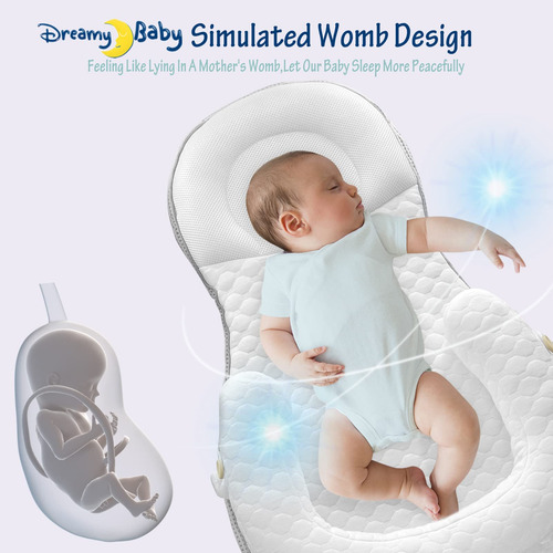 Tumbona Ajustable Para Bebés 0-12 Meses, Portátil Y Transpir