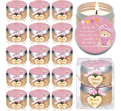 Paquete De 24 Velas Para Baby Shower, A Granel Para Invitado