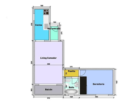 Imagen 9 de 19 de Venta-departamento-centro De Caseros-2 Ambientes- A Estrenar-40 M2 Con Balcón-