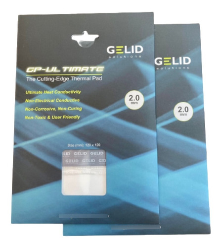 Imagen 1 de 6 de Gelid Thermal Pad Gp-ultimate 120x120x2,0mm Tp-gp04-s-d 15w 