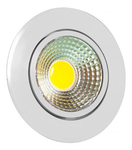 4 Spot Led Cob 3w Redondo Bivolt Branco Quente 110V/220V