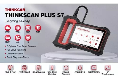 Scanner Profissional Thinkcar Plus S7 Obd2 Ajuste Af Abs