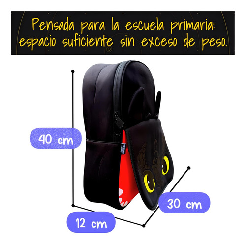 Mochila Primaria Chimuelo Dragón Cómo Entrenar A Tu Dragón
