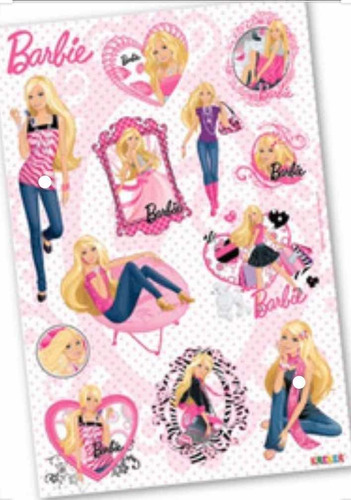 Imanes Troquelados P/ Jugar+ Hojas P/pintar Kreker Barbie