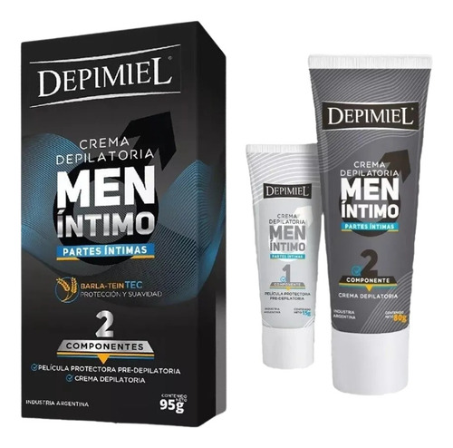 Kit Depilación Hombre Depimiel Men Intimo + Coporal X2 Normal