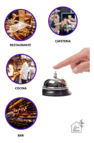 Timbre De Recepción Campana De Mesa Llamador De Hotel/bar