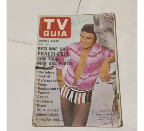 Revista Tv Guia. N° 597 De 1975. Con Lamina Central