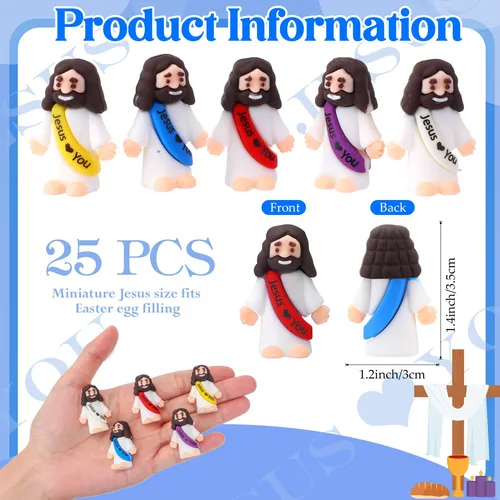25 Peças Figuras Do Pequeno Jesus Design Original Jesus Te
