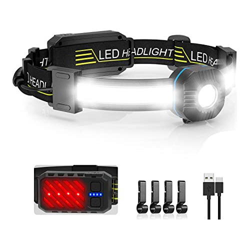 Linterna Frontal Led, Linterna Frontal Superbrillante Recarg