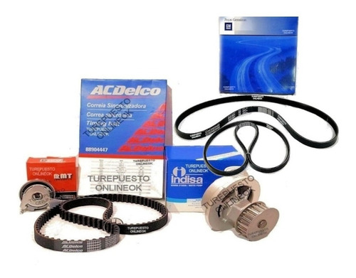 Kit Distribucion Bomba + Poly-v Chevrolet Prisma 1.4 Lt Ltz