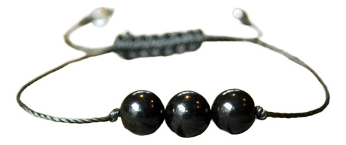 Pulsera De Piedra Shungite Ajustable - Pulsera Shungita