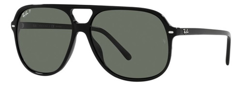 Arm. Solar Ray-ban Bill 0rb2198 Sin Género Polarizado Color 901/58 Color de la lente Verde Color de la varilla Negro Color del armazón Negro