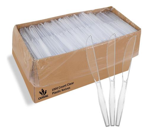 Paquete De 1000 Juego De Cubiertos De Plástico Transparente 