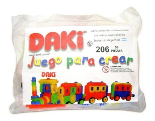 Bloques Daki Encastre 206 X 58 Piezas Para Armar Libre