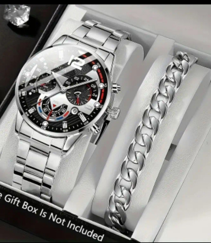 Reloj Hombre Acero Inoxidable Hebilla Gancho Generic