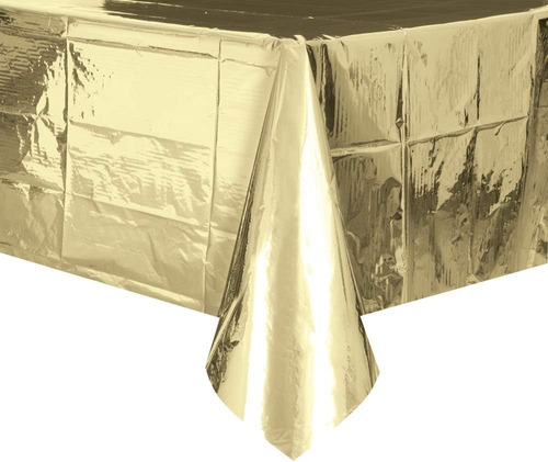 Foil Oro Mantel De Plastico  108 X 54 