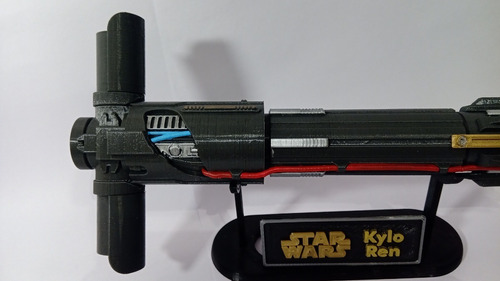 Sable De Luz Kylo Ren Lightsaber 3d C/base Star Wars 