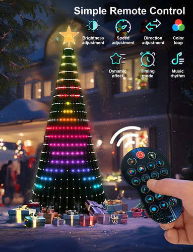 Luces Inteligentes Rgb Para Árbol De Navidad 400 Led