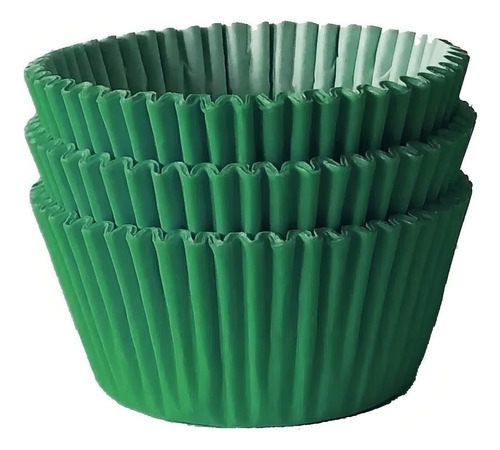 Forminha Para Cupcake Verde - 45 Unidades