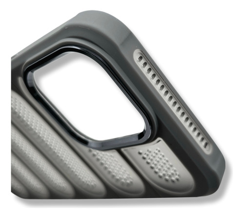 Funda Para Iphone 14 Pro Max Correa + Envio + Mica Gb07 Gris Oscuro
