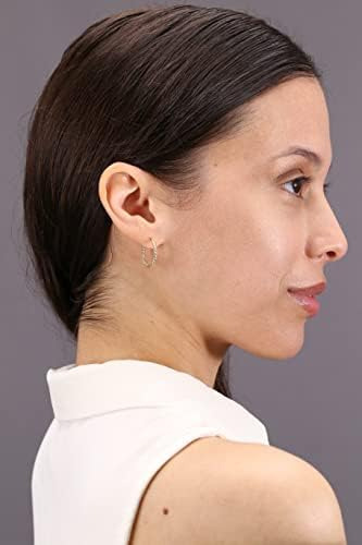 Aretes De Aro Redondos Texturizados En Espiral De Oro Amaril