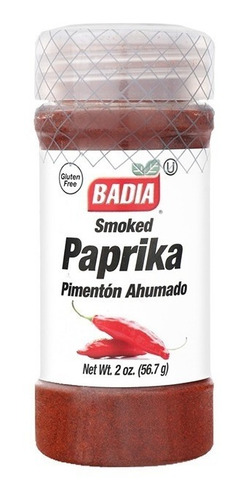 Imagen 4 de 5 de Pimenton Paprika Ahumada 56,7 Gr Badia - Especias Sin Tacc