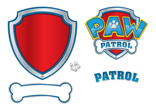 Kit Imprimible Para Armar Logo Paw Patrol Personalizado 2020 | MercadoLibre