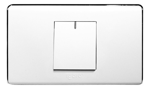 Interruptor Pulsador Simple Blanco A6012 Igoto