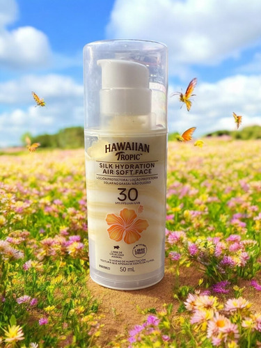 Hawaiian Tropic Protector Solar Facial Silk Air Soft Fps 30