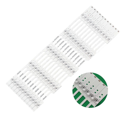 11 Tiras De 5 Leds Compatible Con 60h6e