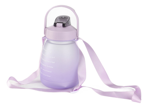 Botella Kawaii Con Correa Para El Hombro, 1300 Ml, Gran Capa