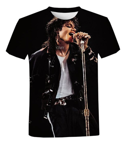 Camiseta Impresa En 3d De Michael Jackson