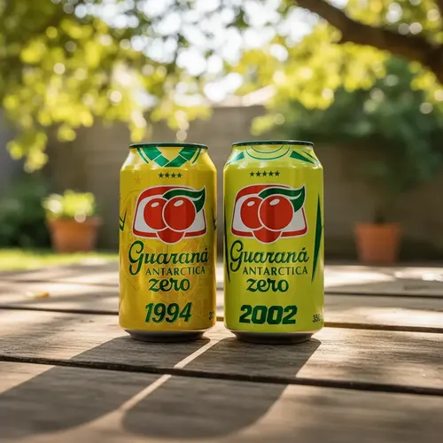 Kit C/ 2 Guaraná Antarctica Zero Lata Copa 1994 E 2002 350ml
