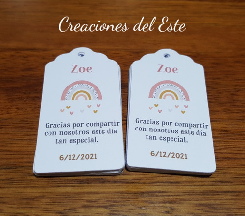 Imagen 8 de 10 de Tags Etiquetas Personalizadas Estilo Vintage X 10 Unidades
