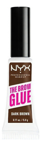 The Brow Glue Instant Styler Dark Brown Nyx Professional Color Marrom escuro