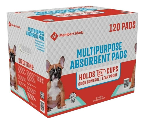 Tapete Pañal Entrenador Para Cachorro Member's Mark 120 Pzs