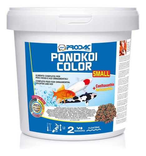 Racao Prodac Pondkoi Color Small 2kg