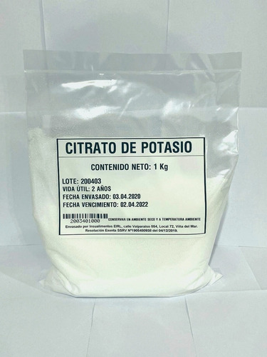 Citrato De Potasio