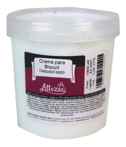 Creme Para Biscuit 400 Gramas Altezza           Desodorizado