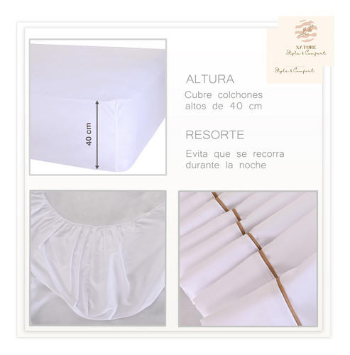 Sábanas 2800 Hilos Extra Suave King Size Color Blanco