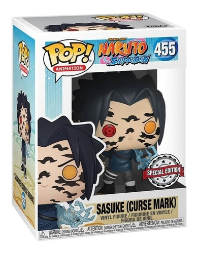 Imagen 3 de 3 de Funko Pop Naruto Special Edition - Sasuke (curse Mark)